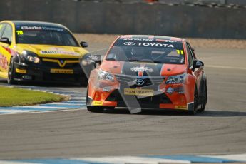 © Octane Photographic Ltd. BTCC - Round Two - Donington Park. Free Practice. Saturday 14th April 2012. Frank Wrathall, Toyota Avensis, Dynojet. Digital ref : 0291lw1d6330