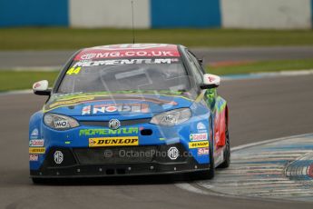 © Octane Photographic Ltd. BTCC - Round Two - Donington Park - Quail. Saturday 14th April 2012. Andy Neate, MG6, MG KX Momentum Racing. Digital ref : 0294lw1d7047