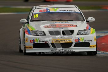 © Octane Photographic Ltd. BTCC - Round Two - Donington Park - Quail. Saturday 14th April 2012. Nick Foster, BMW320si, eBay Motors. Digital ref : 0294lw1d7072