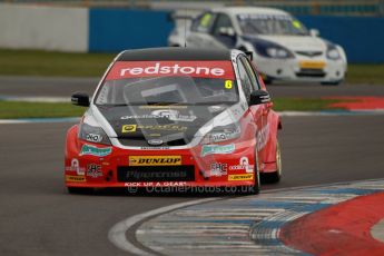 © Octane Photographic Ltd. BTCC - Round Two - Donington Park - Quail. Saturday 14th April 2012. Liam Griffin, Ford Focus, Redstone Racing. Digital ref : 0294lw1d7075