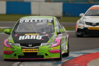 © Octane Photographic Ltd. BTCC - Round Two - Donington Park - Quail. Saturday 14th April 2012. Tony Gilham, Hionda Civic, Team HARD. Digital ref : 0294lw1d7104