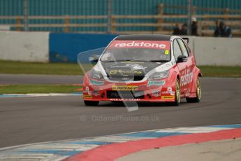 © Octane Photographic Ltd. BTCC - Round Two - Donington Park - Quail. Saturday 14th April 2012. Liam Griffin, Ford Focus, Redstone Racing. Digital ref : 0294lw1d7146