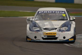 © Octane Photographic Ltd. BTCC - Round Two - Donington Park - Quail. Saturday 14th April 2012. Daniel Welch, Proton Persona, Welch Motorsport. Digital ref : 0294lw1d7156