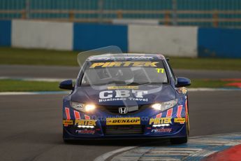 © Octane Photographic Ltd. BTCC - Round Two - Donington Park - Quail. Saturday 14th April 2012. Andrew Jordan, Honda Civic, Pirtek Racing. Digital ref : 0294lw1d7246