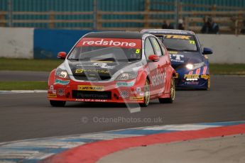 © Octane Photographic Ltd. BTCC - Round Two - Donington Park - Quail. Saturday 14th April 2012. Aron Smith, Ford Focus, Redstone Racing. Digital ref : 0294lw1d7289