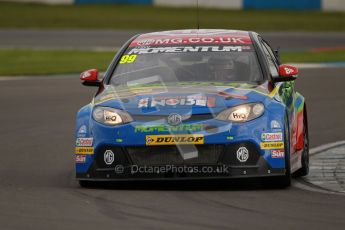 © Octane Photographic Ltd. BTCC - Round Two - Donington Park - Quail. Saturday 14th April 2012. Jason Plato, MG6, MG KX Momentum Racing. Digital ref : 0294lw1d7482