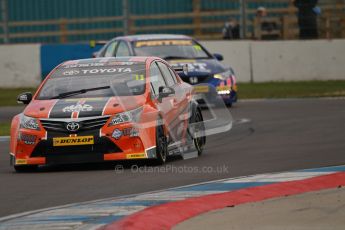 © Octane Photographic Ltd. BTCC - Round Two - Donington Park - Quail. Saturday 14th April 2012. Frank Wrathall, Toyota Avensis, Dynojet. Digital ref : 0294lw1d7545