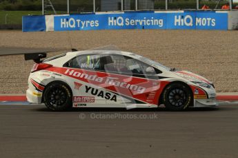 © Octane Photographic Ltd. BTCC - Round Two - Donington Park - Race 1. Sunday 15th April 2012. Matt Neal, Honda Accord, Honda Yuasa Racing Team. Digital ref : 0295lw7d3369