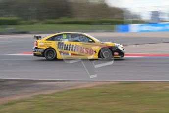 © Octane Photographic Ltd. BTCC - Round Two - Donington Park - Race 1. Sunday 15th April 2012. Chris James at speed in his Vauxhall Vectra. Digital ref : 0295lw7d3976