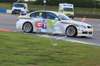 © Octane Photographic Ltd. BTCC - Round Two - Donington Park - Race 1. Sunday 15th April 2012. Nick Foster, BMW 320si, eBay Motors. Digital ref : 0295lw7d4020