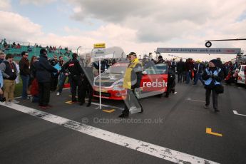 © Octane Photographic Ltd. BTCC - Round Two - Donington Park - Race 2. Sunday 15th April 2012. Matt Jackson's Redstone Racing Ford Focus on pole position. Digital ref : 0296lw1d8134