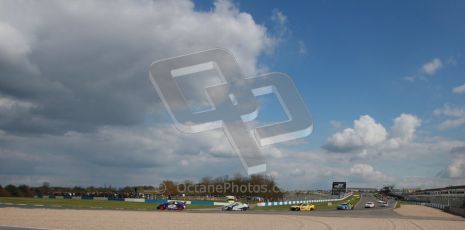 © Octane Photographic Ltd. BTCC - Round Two - Donington Park - Race 2. Sunday 15th April 2012. The racing continues place under picturesque springtime Derbyshire skies. Digital ref : 0296lw1d8171