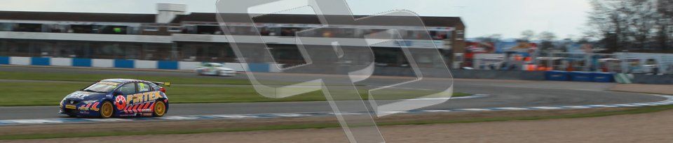 © Octane Photographic Ltd. BTCC - Round Two - Donington Park - Race 2. Sunday 15th April 2012. Andrew Jordan at speed out of Redgate. Digital ref : 0296lw1d8251