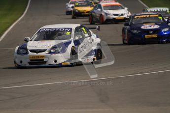 © Octane Photographic Ltd. BTCC - Round Two - Donington Park - Race 2. Sunday 15th April 2012. The grid warm their tyres on the formation lap for race 2. Digital ref : 0296lw7d4341