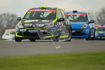 © Octane Photographic Ltd. BTCC - Round Two - Donington Park. AirAsia Renault UK Clio Cup Championship practice. Saturday 14th April 2012. Jack Goff, Team Pyro. Digital ref : 0292lw1d6448