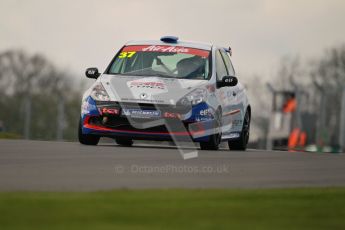 © Octane Photographic Ltd. BTCC - Round Two - Donington Park. AirAsia Renault UK Clio Cup Championship practice. Saturday 14th April 2012. Rob Smith, Total Control Racing. Digital ref : 0292lw1d6518