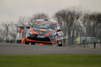 © Octane Photographic Ltd. BTCC - Round Two - Donington Park. AirAsia Renault UK Clio Cup Championship practice. Saturday 14th April 2012. Tautvydas Barstys, Juta Racing. Digital ref : 0292lw1d6532