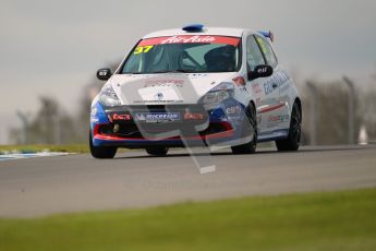 © Octane Photographic Ltd. BTCC - Round Two - Donington Park. AirAsia Renault UK Clio Cup Championship practice. Saturday 14th April 2012. Rob Smith, Total Control Racing. Digital ref : 0292lw1d6645