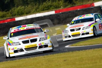 © Octane Photographic Ltd./Chris Enion. British Touring Car Championship – Round 6, Snetterton, Saturday 11th August 2012. Free Practice 1. Robert Collard and Nick Foster - eBay Motors, BMW 320si E90. Digital Ref : 0452ce1d0010-2