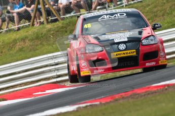 © Octane Photographic Ltd./Chris Enion. British Touring Car Championship – Round 6, Snetterton, Saturday 11th August 2012. Free Practice 2. Ollie Jackson - AmD Tuning.com, VW Golf MK5. Digital Ref : 0453ce1d0127