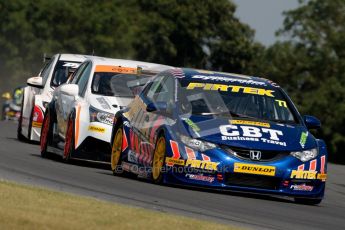 © Octane Photographic Ltd./Chris Enion. British Touring Car Championship – Round 6, Snetterton, Sunday 12th August 2012. Race 1. Andrew Jordan - Pirtek Racing, Honda Civic. Digital Ref : 0455ce1d0036