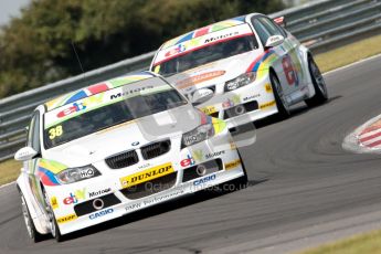 © Octane Photographic Ltd./Chris Enion. British Touring Car Championship – Round 6, Snetterton, Sunday 12th August 2012. Race 1. Tom Onslow-Cole and Robert Collard - eBay Motors, BMW 320si E90. Digital Ref : 0455ce1d0122