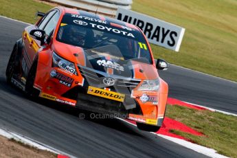 © Octane Photographic Ltd./Chris Enion. British Touring Car Championship – Round 6, Snetterton, Sunday 12th August 2012. Race 2. Frank Wrathall - Dynojet, Toyota Avensis. Digital Ref : 0456ce1d0175