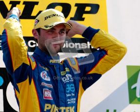 © Octane Photographic Ltd./Chris Enion. British Touring Car Championship – Round 6, Snetterton, Sunday 12th August 2012. Race 2. Race Winner Andrew Jordan - Pirtek Racing, Honda Civic. Digital Ref : 0456ce1d0415