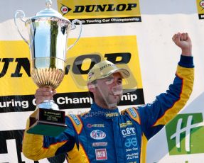 © Octane Photographic Ltd./Chris Enion. British Touring Car Championship – Round 6, Snetterton, Sunday 12th August 2012. Race 2. Race Winner Andrew Jordan - Pirtek Racing, Honda Civic. Digital Ref : 0456ce1d0426