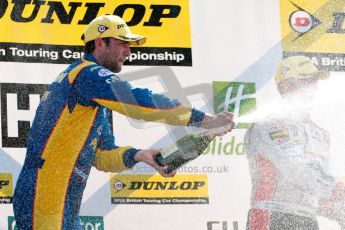 © Octane Photographic Ltd./Chris Enion. British Touring Car Championship – Round 6, Snetterton, Sunday 12th August 2012. Race 2. Race Winner Andrew Jordan - Pirtek Racing, Honda Civic. Digital Ref : 0456ce1d0484