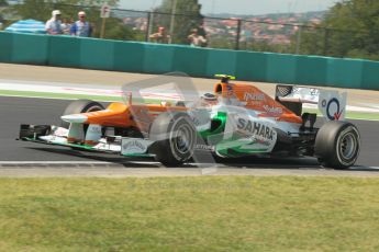 © 2012 Octane Photographic Ltd. Hungarian GP Hungaroring - Saturday 28th July 2012 - F1 Qualifying. Force India VJM05 - Nico Hulkenberg. Digital Ref : 0430lw1d7203