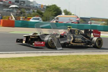 © 2012 Octane Photographic Ltd. Hungarian GP Hungaroring - Saturday 28th July 2012 - F1 Qualifying. Lotus E20 - Romain Grosjean. Digital Ref : 0430lw1d7223