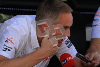 © 2012 Octane Photographic Ltd. Hungarian GP Hungaroring - Saturday 28th July 2012 - F1 Qualifying. McLaren - Martin Whitmarsh. Digital Ref : 0430lw7d0471