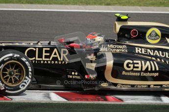 © 2012 Octane Photographic Ltd. Hungarian GP Hungaroring - Saturday 28th July 2012 - F1 Qualifying. Lotus E20 - Romain Grosjean. Digital Ref : 0430lw7d6742