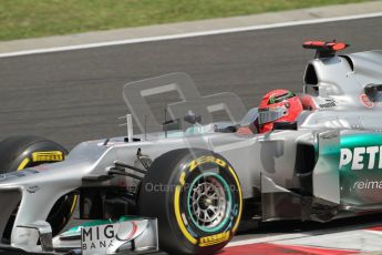 © 2012 Octane Photographic Ltd. Hungarian GP Hungaroring - Saturday 28th July 2012 - F1 Qualifying. Mercedes W03 - Michael Schumacher. Digital Ref : 0430lw7d7240
