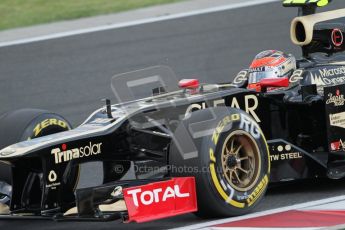 © 2012 Octane Photographic Ltd. Hungarian GP Hungaroring - Saturday 28th July 2012 - F1 Qualifying. Lotus E20 - Romain Grosjean. Digital Ref : 0430lw7d7506