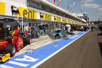 © 2012 Octane Photographic Ltd. Hungarian GP Hungaroring - Saturday 28th July 2012 - GP2 Race 1 pitlane. Digital Ref : 0431cb40d7843