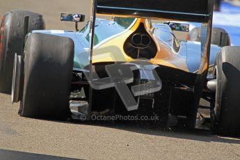 © 2012 Octane Photographic Ltd. Hungarian GP Hungaroring - Saturday 28th July 2012 - GP2 Race 1 - Caterham Racing - Rodolfo Gonzalez suffered a 1st lap puncture. Digital Ref : 0431cb7d0560