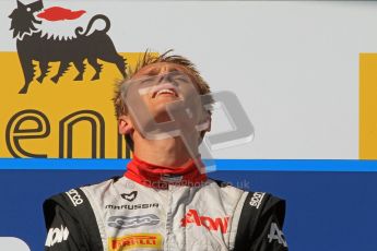 © 2012 Octane Photographic Ltd. Hungarian GP Hungaroring - Saturday 28th July 2012 - GP2 Race 1 Winner - Carlin - Max Chilton. Digital Ref : 0431cb7d0782