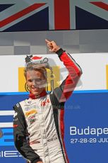 © 2012 Octane Photographic Ltd. Hungarian GP Hungaroring - Saturday 28th July 2012 - GP2 Race 1 Winner - Carlin - Max Chilton. Digital Ref : 0431cb7d0816