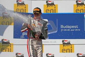 © 2012 Octane Photographic Ltd. Hungarian GP Hungaroring - Saturday 28th July 2012 - GP2 Race 1 Winner - Carlin - Max Chilton. Digital Ref : 0431cb7d0895