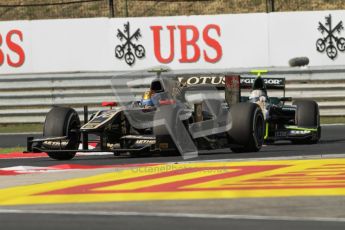 © 2012 Octane Photographic Ltd. Hungarian GP Hungaroring - FSaturday 28th July 2012 - GP2 Race 1 - Esteban Gutierrez and aterham Racing - Giedo van der Garde. Digital Ref : 0431lw7d8168