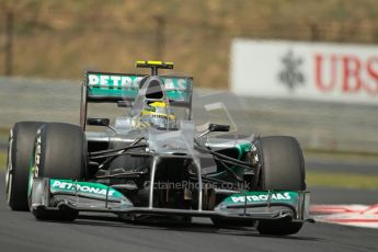 © 2012 Octane Photographic Ltd. Hungarian GP Hungaroring - Friday 27th July 2012 - F1 Practice 2. Mercedes W03 - Nico Rosberg. Digital Ref : 0426lw1d5254