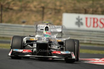 © 2012 Octane Photographic Ltd. Hungarian GP Hungaroring - Friday 27th July 2012 - F1 Practice 2. Sauber C31 - Sergio Perez. Digital Ref : 0426lw1d5295