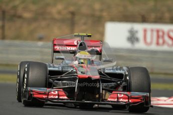 © 2012 Octane Photographic Ltd. Hungarian GP Hungaroring - Friday 27th July 2012 - F1 Practice 2. McLaren MP4/27 - Lewis Hamilton. Digital Ref : 0426lw1d5329