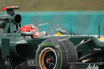 © 2012 Octane Photographic Ltd. Hungarian GP Hungaroring - Friday 27th July 2012 - F1 Practice 2. Caterham CT01 - Heikki Kovalainen. Digital Ref : 0426lw1d6215