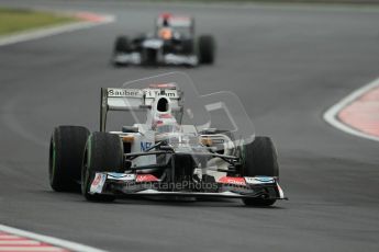 © 2012 Octane Photographic Ltd. Hungarian GP Hungaroring - Friday 27th July 2012 - F1 Practice 2. Sauber C31 - Kamui Kobayashi and Williams FW34 - Pastor Maldonado. Digital Ref : 0426lw1d6303