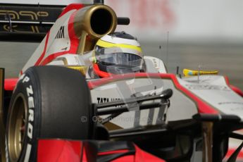 © 2012 Octane Photographic Ltd. Hungarian GP Hungaroring - Friday 27th July 2012 - F1 Practice 2. HRT F112 - Pedro de La Rosa. Digital Ref : 0426lw7d5234