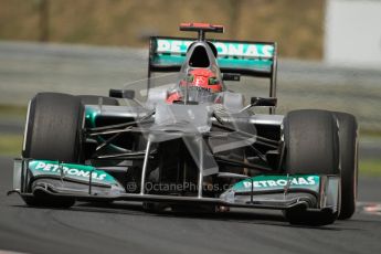 © 2012 Octane Photographic Ltd. Hungarian GP Hungaroring - Friday 27th July 2012 - F1 Practice 2. Mercedes W03 - Michael Schumacher. Digital Ref : 0426lw7d5254