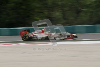 © 2012 Octane Photographic Ltd. Hungarian GP Hungaroring - Friday 27th July 2012 - F1 Practice 2. HRT F112 - Pedro de La Rosa. Digital Ref : 0426lw7d5539